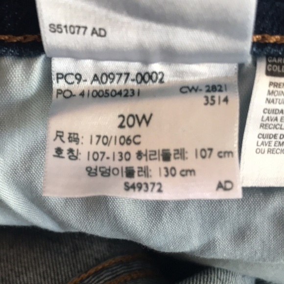 Levi’s “Wedgie Straight” High Rise NWT Medium Wash Ankle Jeans size 20W - Picture 13 of 13